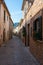 Street of a town in mallorca