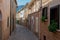 Street of a town in mallorca