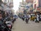 Street traffic in Pondicherry, India.