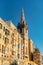 Street of Valleta, Malta`s capital. Cityscape in Sunny Day