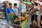 A street vendor cocking the famous Pad Thai in Khao San Road