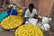 Street Vendor in India Selling Fruit