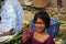 Street Vendor in India Selling Fruit