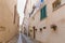 Street view Alghero, Sardinia island, Italy