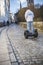 Street view, ancient Carrera del Darro in Albaicin neighborhood