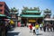 Street view of Anping kaitai matsu temple during chinese new year celebrations in Anping district