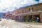 Street view and architecture in the town of Jomsom, Mustang, Nepal