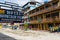 Street view and architecture in the town of Jomsom, Mustang, Nepal