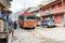 Street view and architecture in the town of Jomsom, Mustang, Nepal