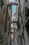 Street view in the beautiful village of Dolceacqua, Italy