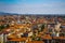 Street view of Bergamo old town, italian city northeast of Milan, in the Lombardy region .