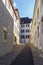 Street view in the center of old town Basel, Switzerland