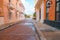 Street view of the colorful Cartagena in Colombia