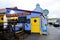 Street view of a colourful seafood restaurant at Dingle town centre, Ireland.