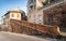 Street view of Fermo town with old houses