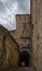 Street view of the historic medieval town of Caceres, Spain. The Old Town of Caceres is a UNESCO World Heritage Site.