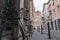 Street view in an Italian small village Fidenza