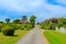 Street view of Kingsdown village UK