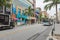 Street view of Kokusai Dori Shopping Street at evening light in Naha, Okinawa, Japan