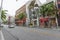 Street view of Kokusai Dori Shopping Street at evening light in Naha, Okinawa, Japan