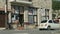 Street view in little mountain village, Cyprus. Grocery store. Vacation, tourism