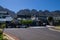 Street view with luxury villas in Camps Bay.