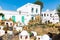 Street view of main square of the beautiful historican town Haria, Lanzarote, Canary Islands, Spain