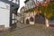 Street view of a medieval town Gelnhausen.