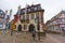 Street view of a medieval town Gelnhausen.