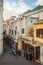 Street view of old Medina area in Tangier