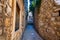 street view of the old town Dubrovnik, Croatia, medieval European architecture, narrow streets in historic city, the concept of