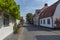 Street view in old town Visby Sweden