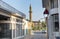 A street view with Omeriye Mosque in the old town of Nicosia, Cyprus