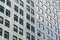 Street view over building facade with lines and windows. Graphic pattern architecture, urban concept, Manhattan, New