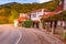Street view at Portaria village of Pelion, Greece