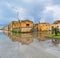 Street view with reflection in Marsala, Italy