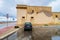 Street view with reflection in Marsala, Italy