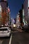 Street view of Shinjuku city in central Tokyo.