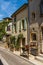 Street view with stone house in the center of the village of ChÃ¢teauneuf-du-Pape