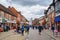 Street view of Stratford, a town in Cotswolds area known as the birthplace of Shakespeare, in England, UK