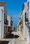 Street view in Tabarca, Alicante, Spain. Island in the mediterranean sea