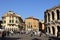 The street view of Verona, Italy