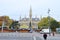 Street View of Wiener Rathaus City Hall in Vienna, Austria