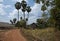 Street of the village in Cambodia