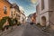 Street in village of Emmersdorf at the beginning of the Wachau Valley, Austria