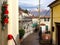 Street in the village on the island of Iseo