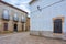 Street in the village San Felices de los Gallegos , Spain