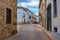 Street in the village San Felices de los Gallegos , Spain