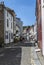 Street in village of Staithes, N. Yorks, England