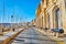 The street with vintage cannons, Birgu, Malta